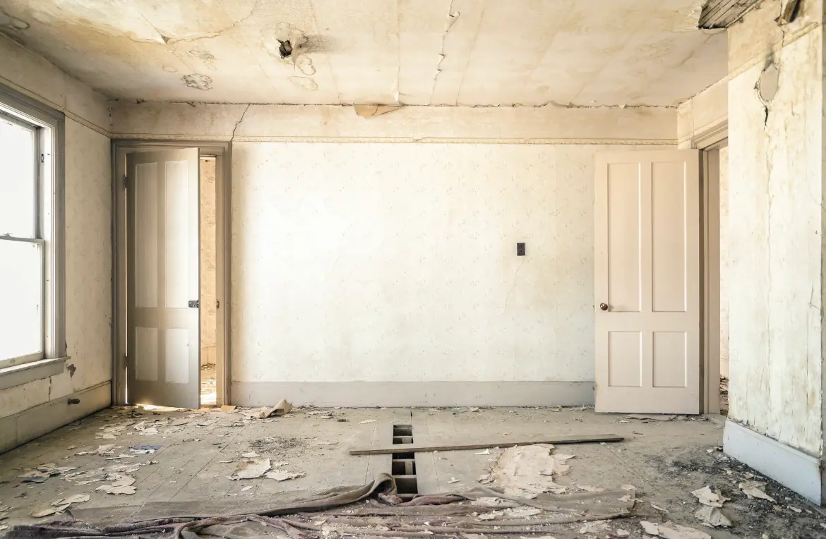 Waste disposal crew managing a cleanout project in Holmen